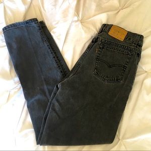 Vintage Levis 517 Black Denim Jeans Size 9